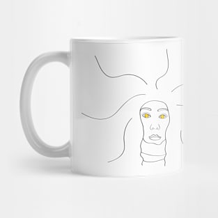 Girl with many thoughts Mug